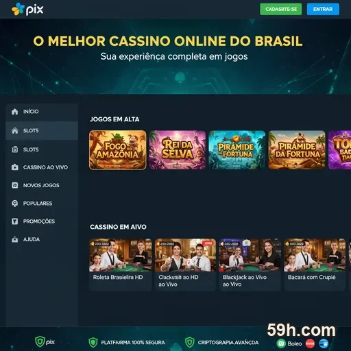 Tela da 59h.com no celular com navegação fluida