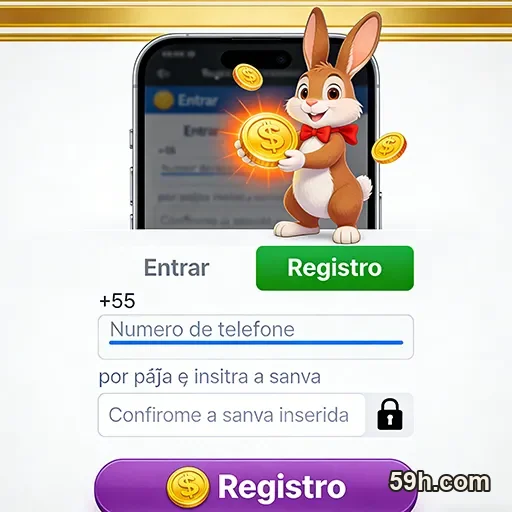 Celular com login seguro e navegação fluida na 59h.com
